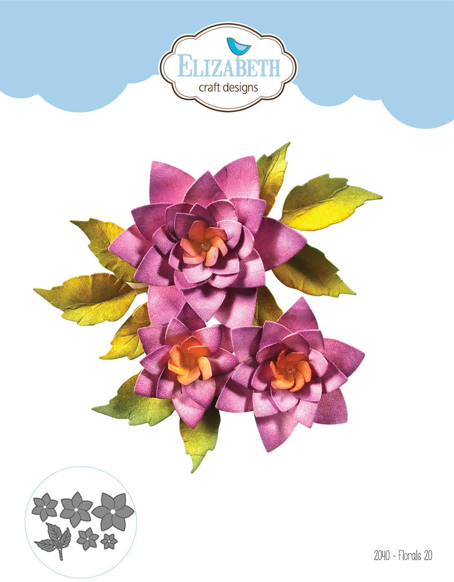 Elizabeth Craft Designs Florals 20 stansenset